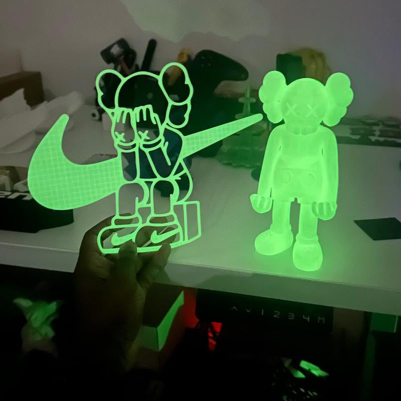 3D Printed Stand Figurine/Controller Mount - Unique Artwork with Functional Design for Gaming Setup